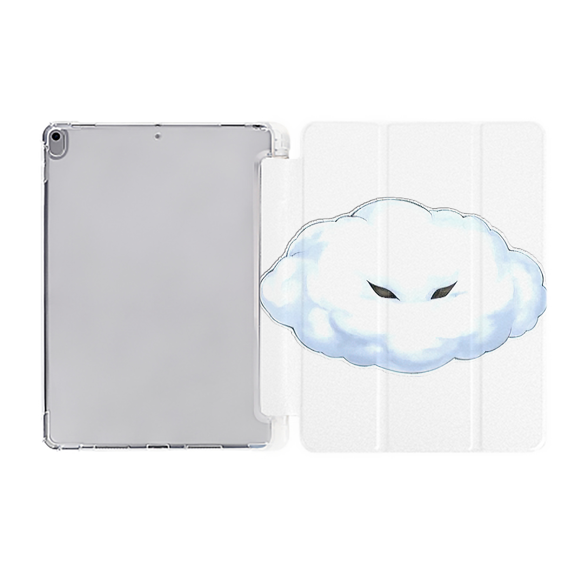 （画像用） 遊☆戯☆王 Yu-Gi-Oh! IPad ケース ペン収納付き 三つ折りスタンド PUレザー×シリコン 対応機種9.5/10.5/10.9インチ